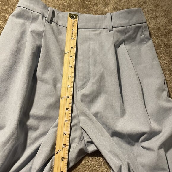 Uniqlo Pants Womens Small Light Blue Wide Leg Trousers High Rise Modest Casual - Picture 5 of 6